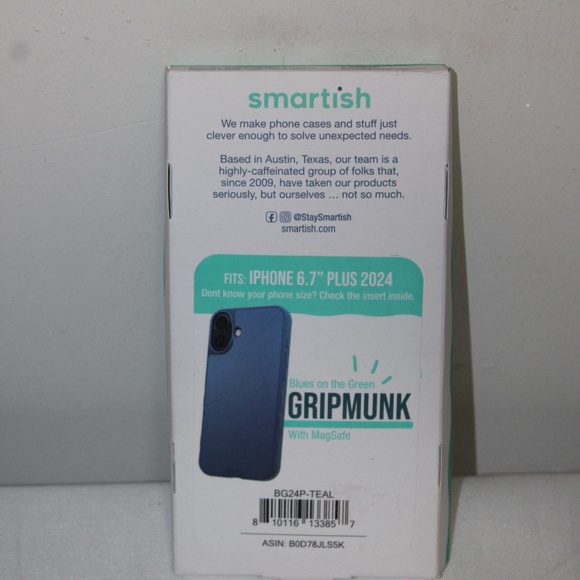 smartish. Blues on the Green Gripmunk w/ MagSafe - Picture 1 of 7